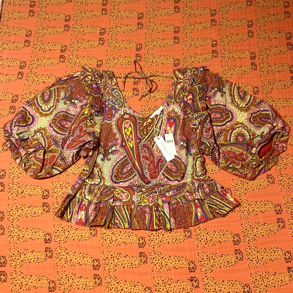 Anthropologie Paisley Print Blouse